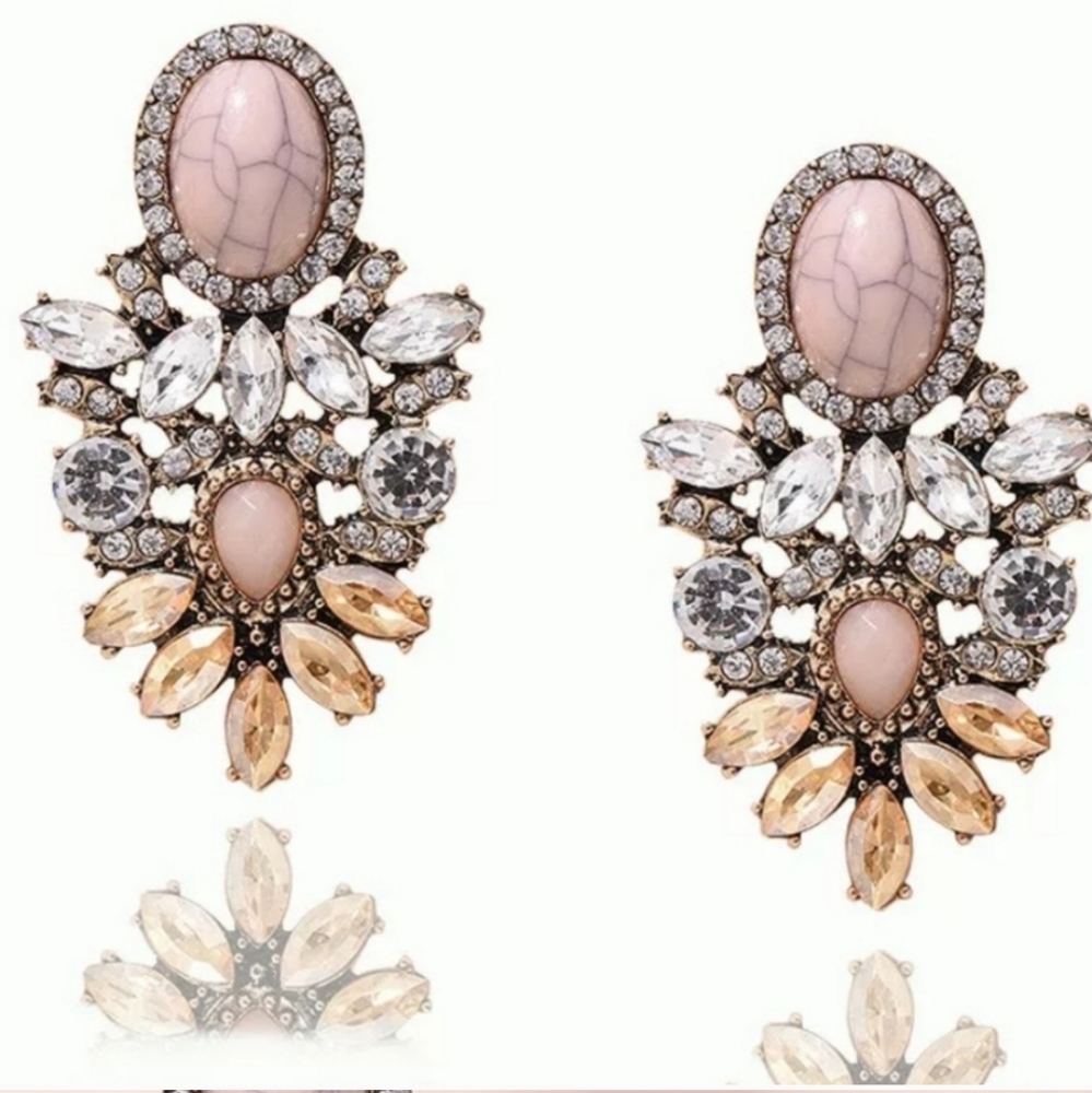 *Cordelia* Multi Stone Gem Earrings - Picture 4 of 6